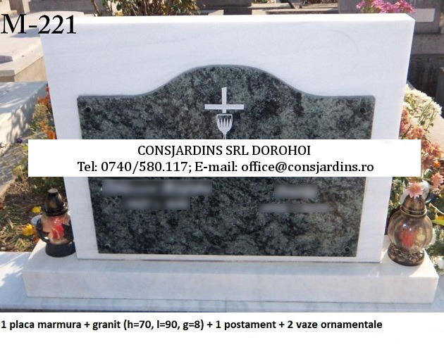 Monument funerar Consjardins SRL Dorohoi