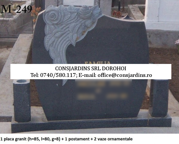 Monument funerar Consjardins SRL Dorohoi